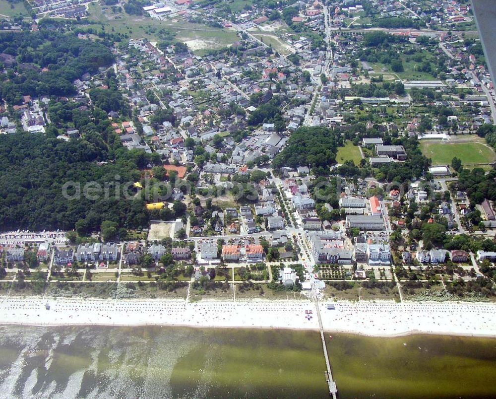 Aerial photograph Zinnowitz - Zinnowitz auf Usedom in Mecklenburg-Vorpommern