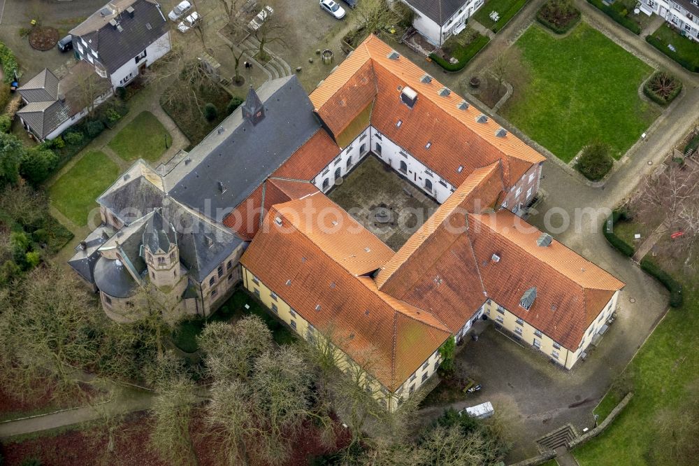 Aerial photograph Mülheim - Cistercian Monastery Saarn in Mülheim in the state of North Rhine-Westphalia