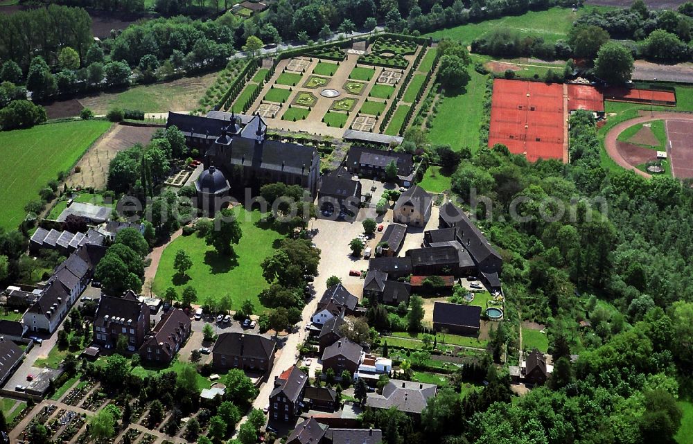 Kamp-Lintfort from above - Cistercian monastery Kloster Kamp on the Lower Rhine