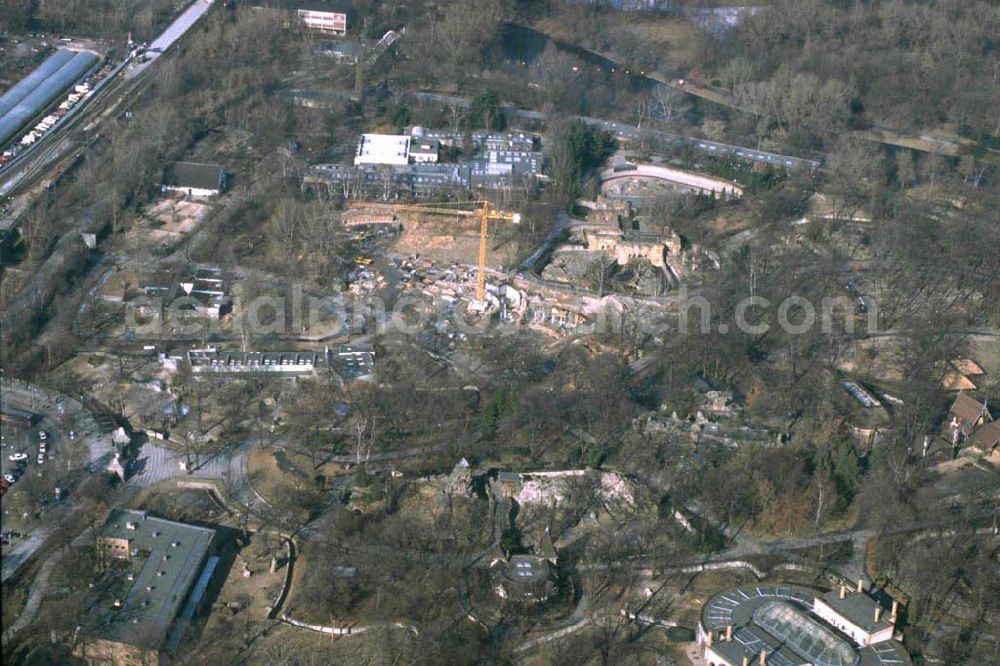 Aerial image Berlin - Charlottenburg - Zoo Berlin Umbau.