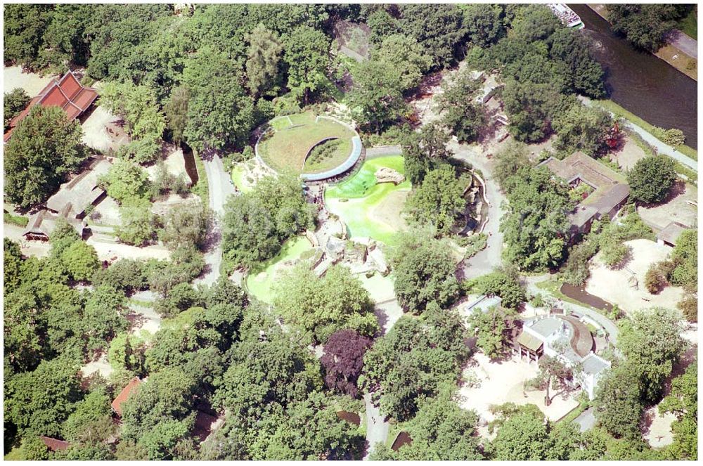 Aerial photograph Berlin-Tiergarten - Zoo Erweiterung in Berlin Charlottenburg