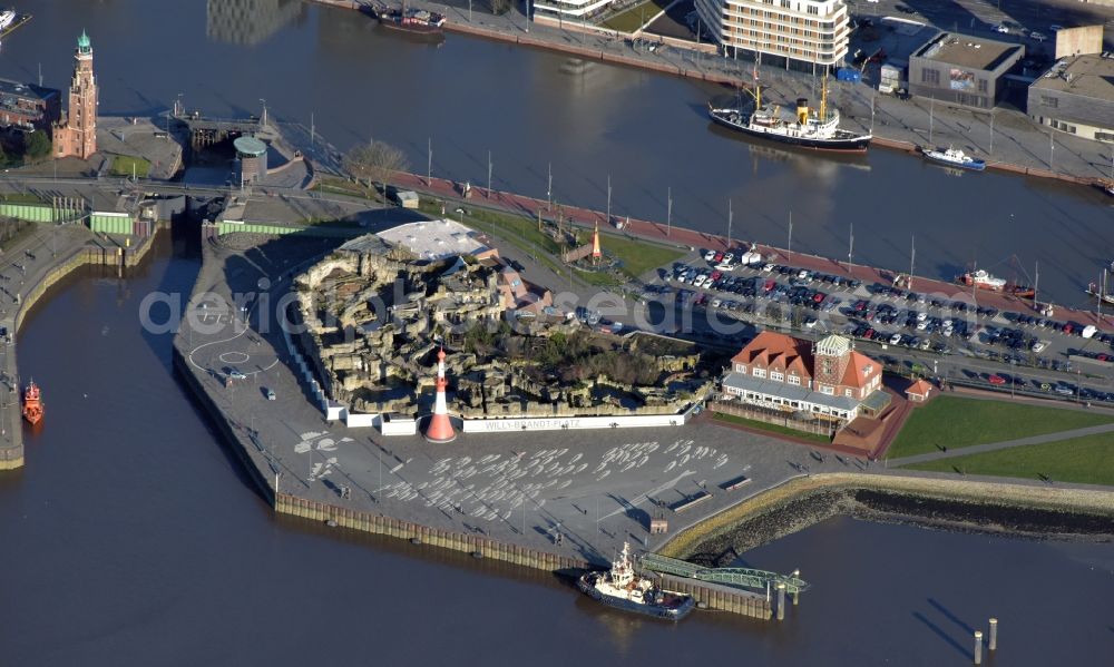 Bremerhaven from the bird's eye view: Zoo grounds Zoo on Meer in Bremerhaven in the state Bremen, Germany