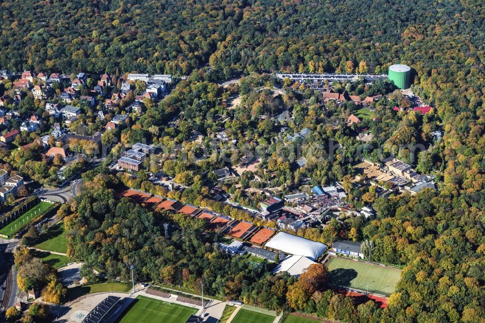 Aerial photograph Hannover - Erlebnis-Zoo Hannover in Hannover in the state Lower Saxony, Germany