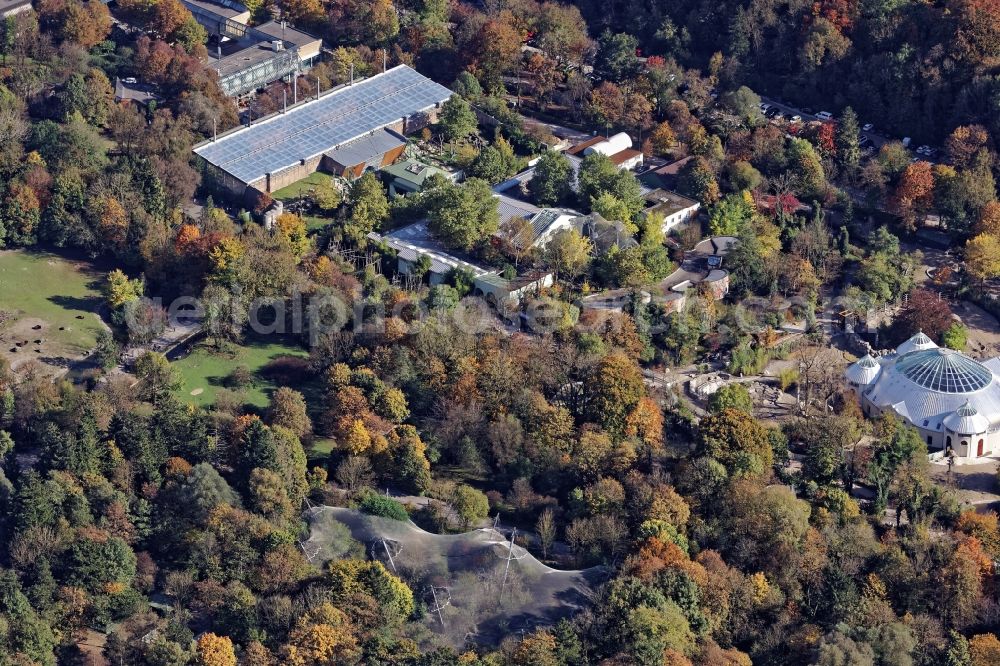 Aerial image München - Hellabrunn zoo grounds in Munich in the state Bavaria