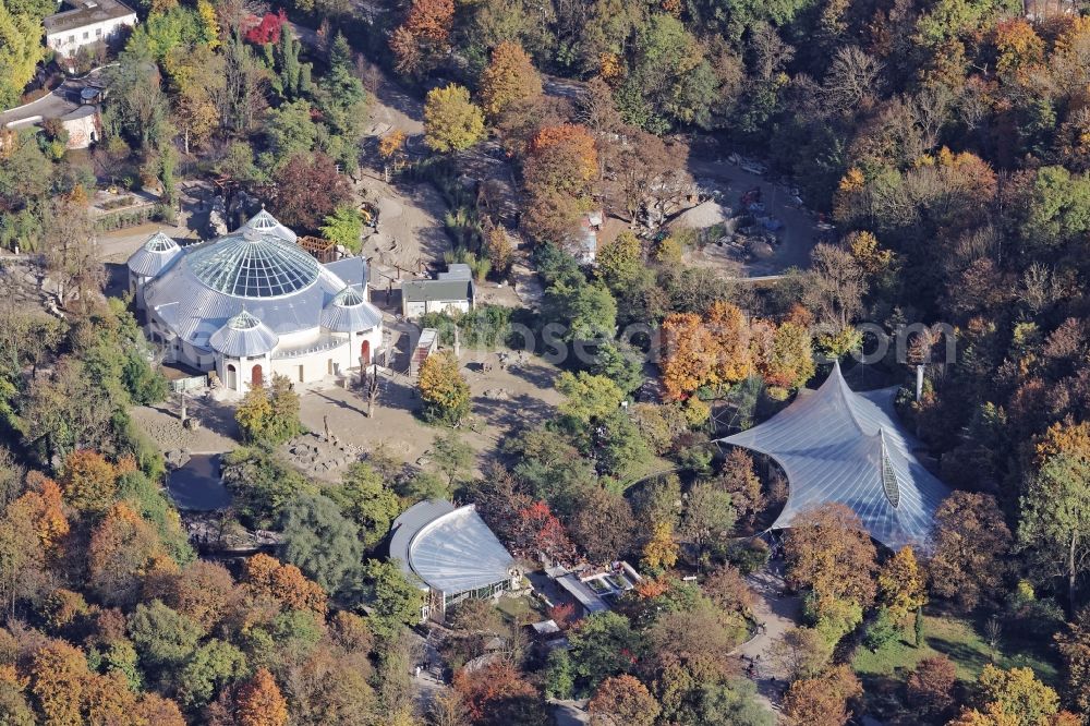 Aerial photograph München - Hellabrunn zoo grounds in Munich in the state Bavaria