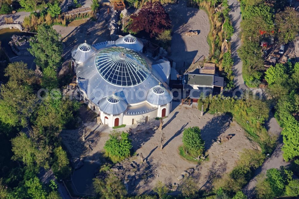 Aerial image München - Hellabrunn zoo grounds in Munich in the state Bavaria