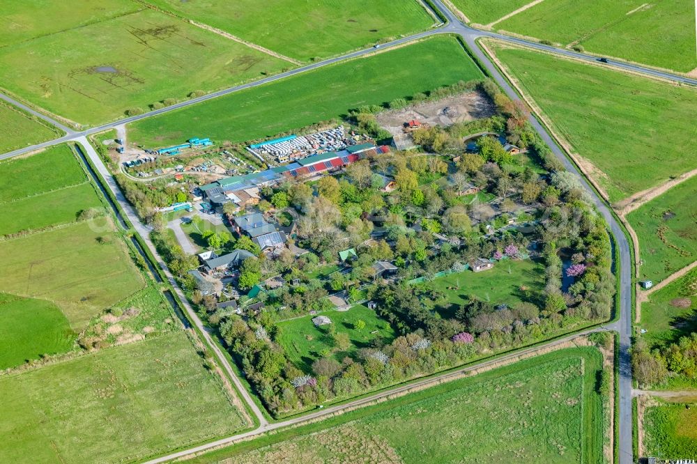 Sylt from above - Zoo grounds Tinnum in the district Tinnum in Sylt on Island Sylt in the state Schleswig-Holstein, Germany