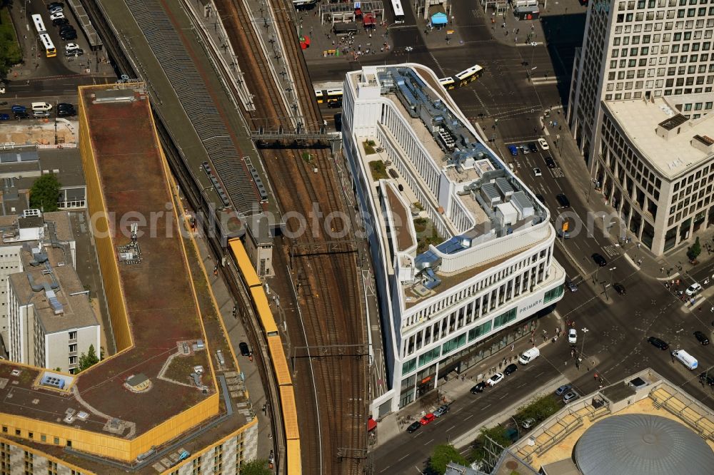 Aerial image Berlin - ZOOM BERLIN - business building at the Kantstrasse - Joachimsthalerstrasse - Hardenbergstrasse in the district of Charlottenburg district in Berlin, Germany