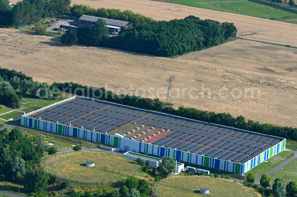 Aerial image Lindenberg - Pumping station in Lindenberg in the state Brandenburg, Germany