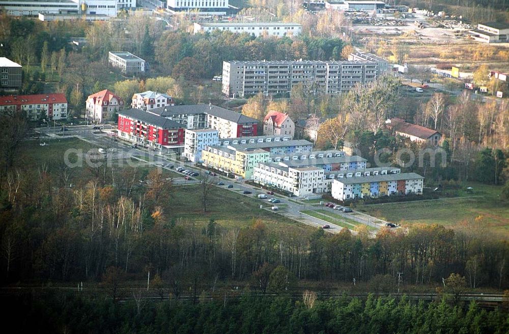 Infrared aerial photograph Dresden-Klotsche - 14.11.2004 Dresden Wohnpark der HVB Immobilien AG an der Königsbrücker Landstraße östlich des Flughafens Dresden-Klotsche.