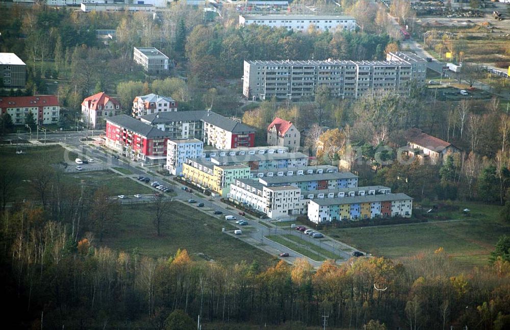 Infrared aerial photograph Dresden-Klotsche - 14.11.2004 Dresden Wohnpark der HVB Immobilien AG an der Königsbrücker Landstraße östlich des Flughafens Dresden-Klotsche.