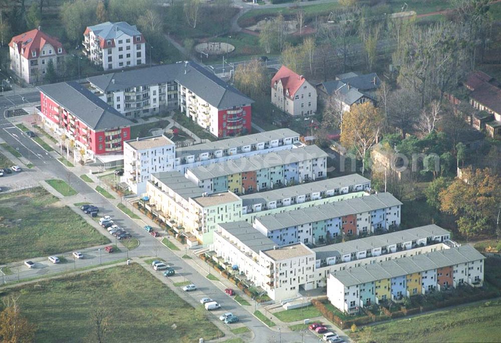 Infrared aerial photograph Dresden-Klotsche - 14.11.2004 Dresden Wohnpark der HVB Immobilien AG an der Königsbrücker Landstraße östlich des Flughafens Dresden-Klotsche.