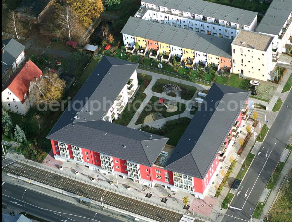 Infrared aerial photograph Dresden-Klotsche - 14.11.2004 Dresden Wohnpark der HVB Immobilien AG an der Königsbrücker Landstraße östlich des Flughafens Dresden-Klotsche.