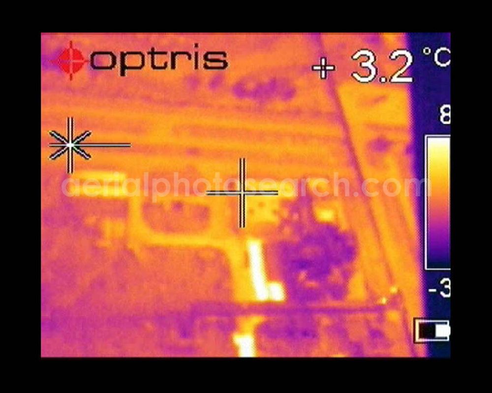 Infrared aerial photograph Schwarzheide - 14.11.2004 Schwarzheide Infrarotaufnahme vom Werksgelände de BASF AG an der Autobahn A12.