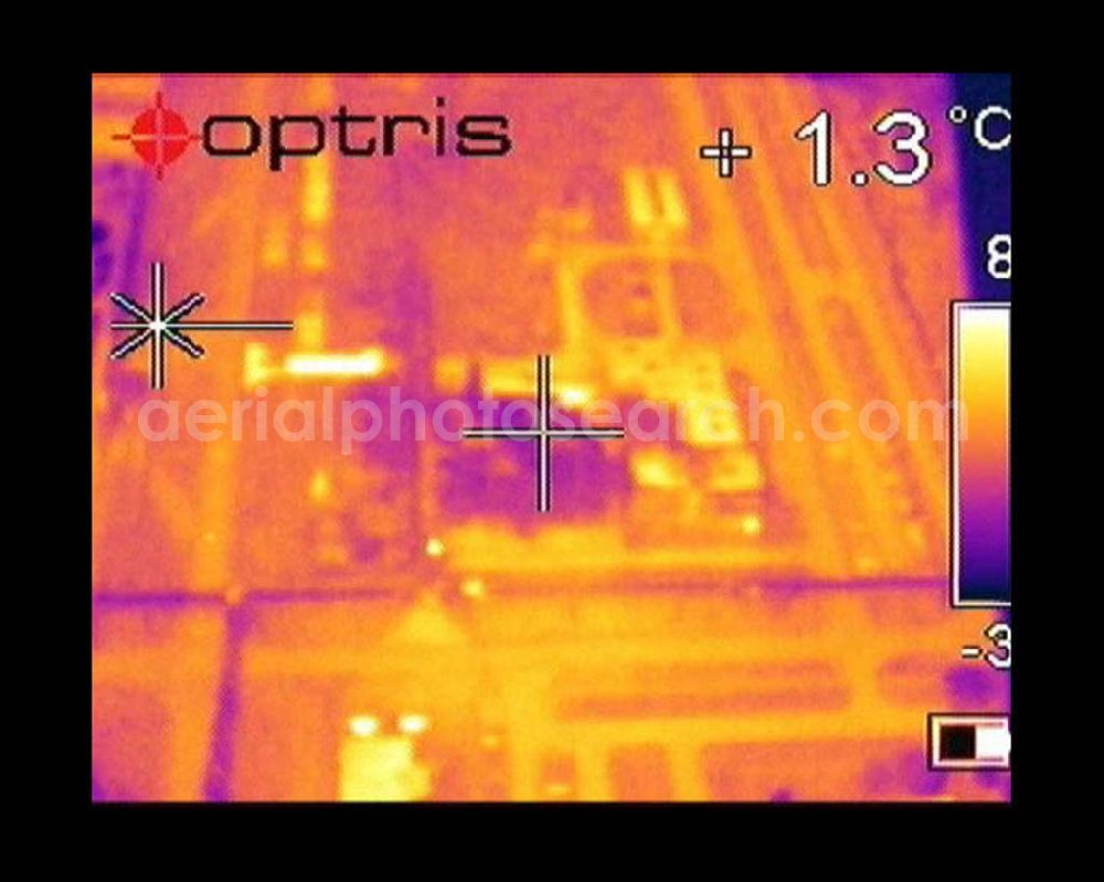 Infrared aerial photograph Schwarzheide - 14.11.2004 Schwarzheide Infrarotaufnahme vom Werksgelände de BASF AG an der Autobahn A12.