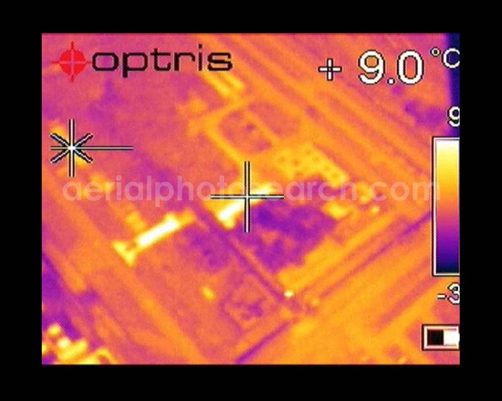 Infrared aerial photograph Schwarzheide - 14.11.2004 Schwarzheide Infrarotaufnahme vom Werksgelände de BASF AG an der Autobahn A12.