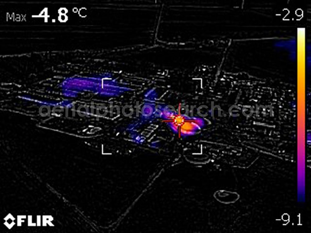 Infrared aerial photograph Albertshof - Infrared aerial photograph of Dairy plant and animal breeding stables with cows der Stadtgueter Berlin Nord KG in Albertshof in the state Brandenburg