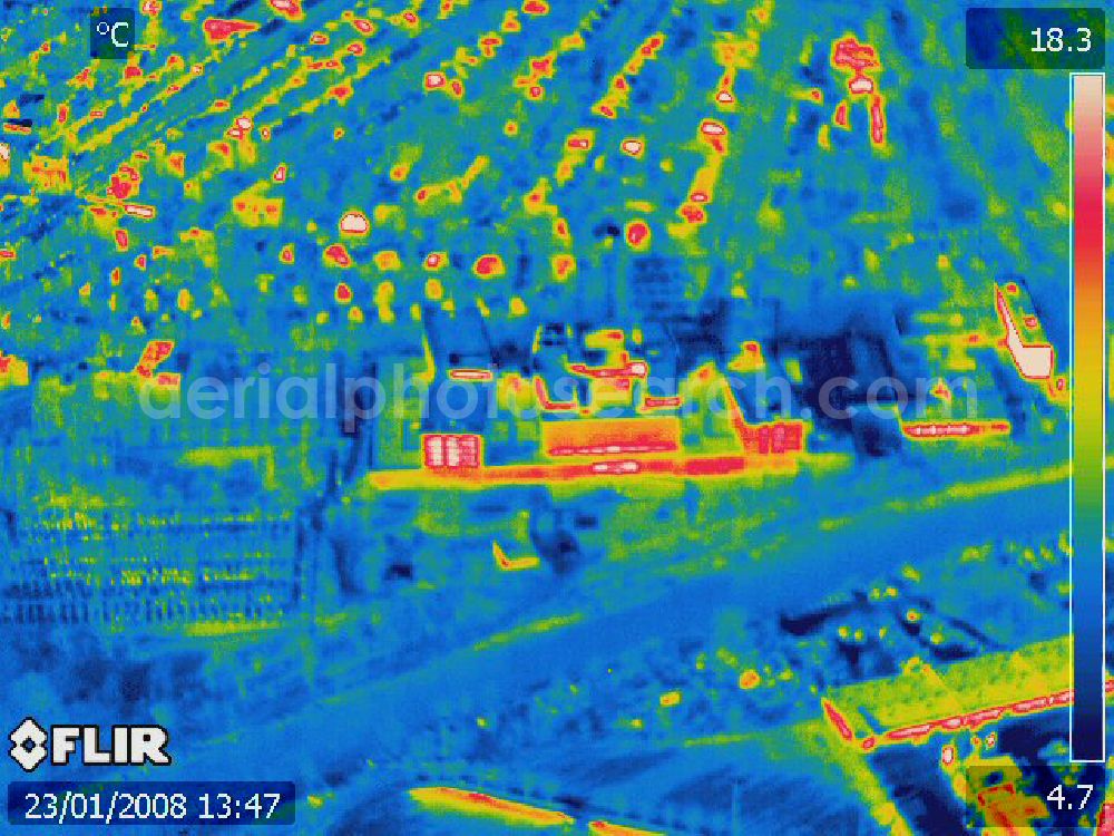 Infrared aerial photograph Berlin - Infrarotluftbild vom Areal des Klinikum Steglitz. (12203 Berlin-Steglitz, Hindenburgdamm 30, Tel.: 84 45-0)