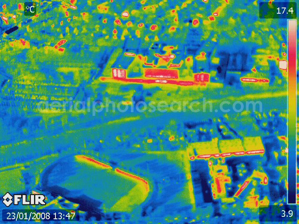 Infrared aerial photograph Berlin - Infrarotluftbild vom Areal des Klinikum Steglitz. (12203 Berlin-Steglitz, Hindenburgdamm 30, Tel.: 84 45-0)