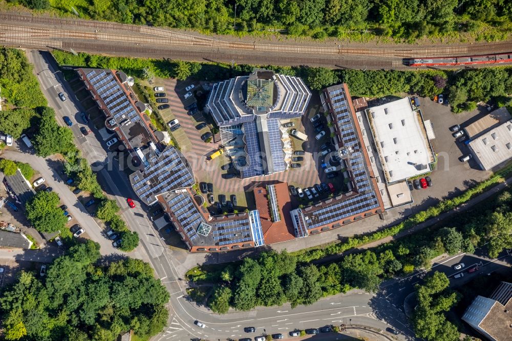 Vertical aerial photograph Dortmund - Vertical aerial view from the satellite perspective of the Building of the retirement center SENATOR Senioren- and Pflegeeinrichtungen GmbH Im Defdahl in Dortmund in the state North Rhine-Westphalia, Germany