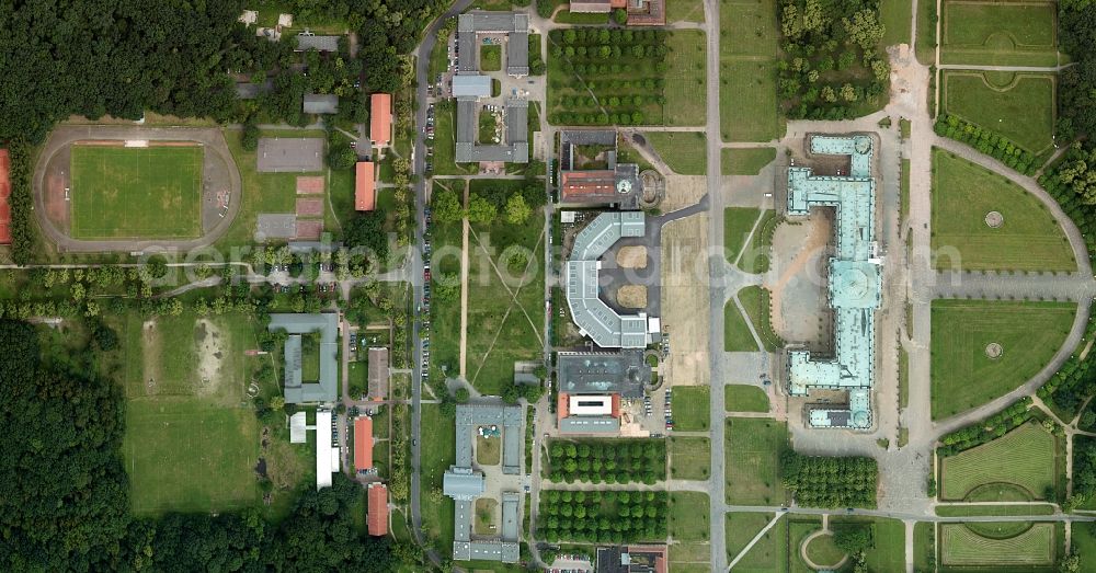 Vertical aerial photograph Potsdam - Vertical aerial photo of the Neues Palais and the premises of the university of Potsdam